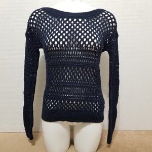American Eagle sweater XS glittery sparkly metallic weave knit pullover